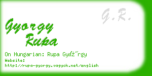 gyorgy rupa business card